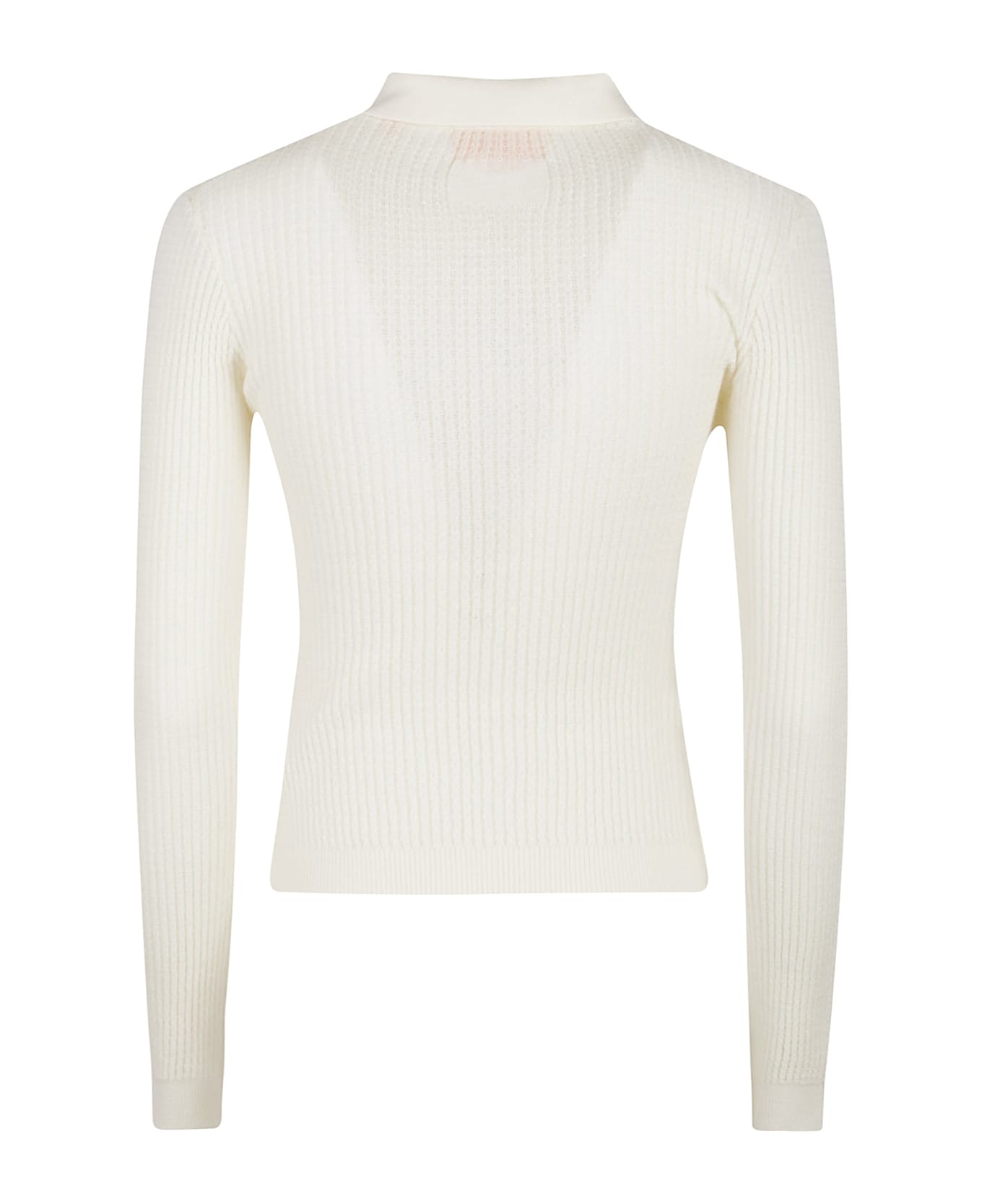 Guest in Residence Long Sleeve Polo Neck Sweater - Cre Cream
