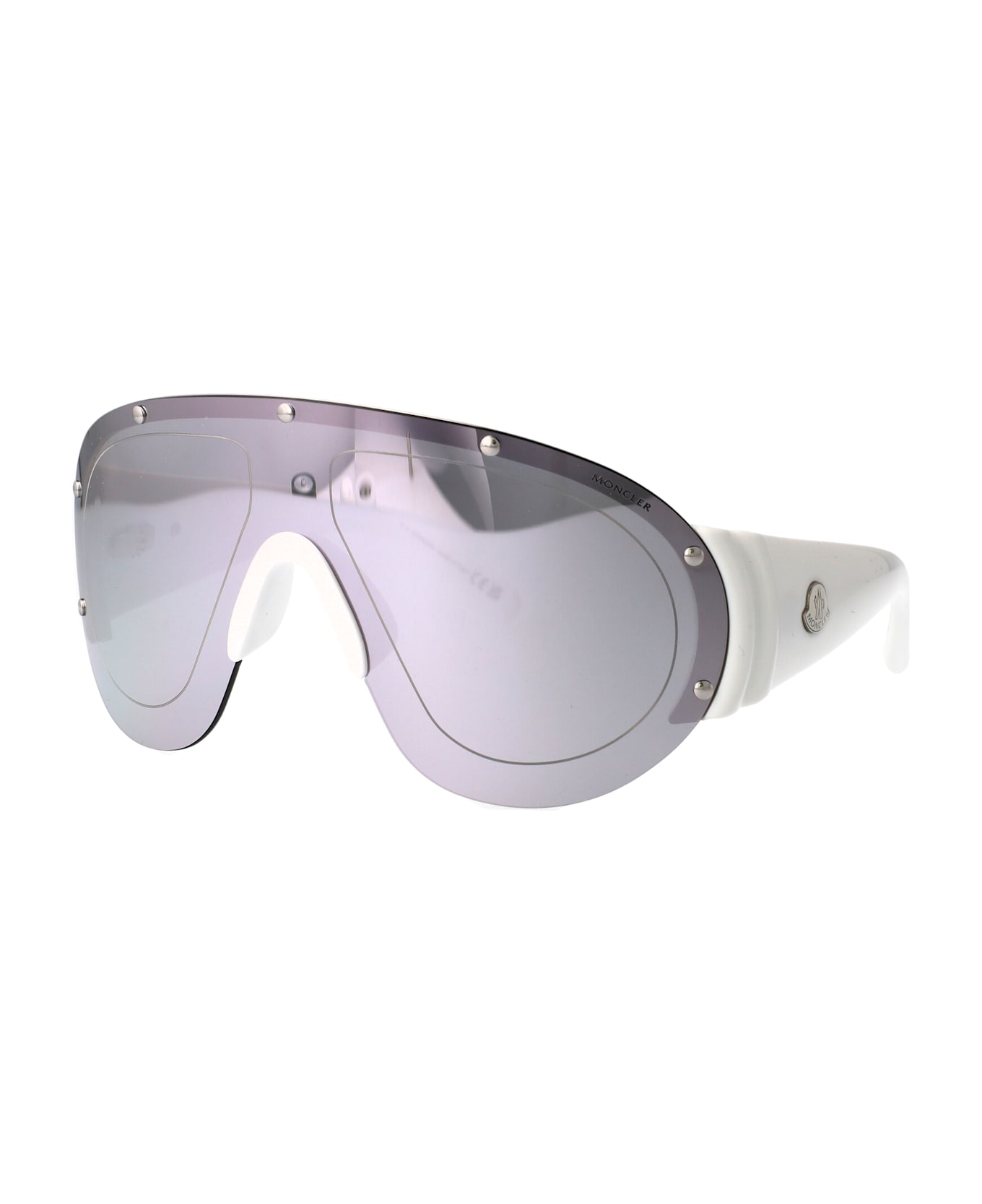 Moncler Eyewear Ml0277 Sunglasses - 21C White Smoke Mirror