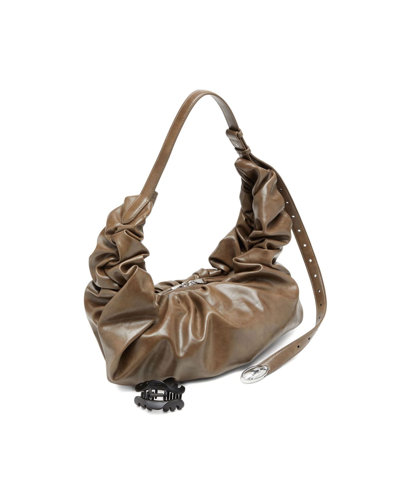 Diesel Grab Large Hobo Bag - Brown