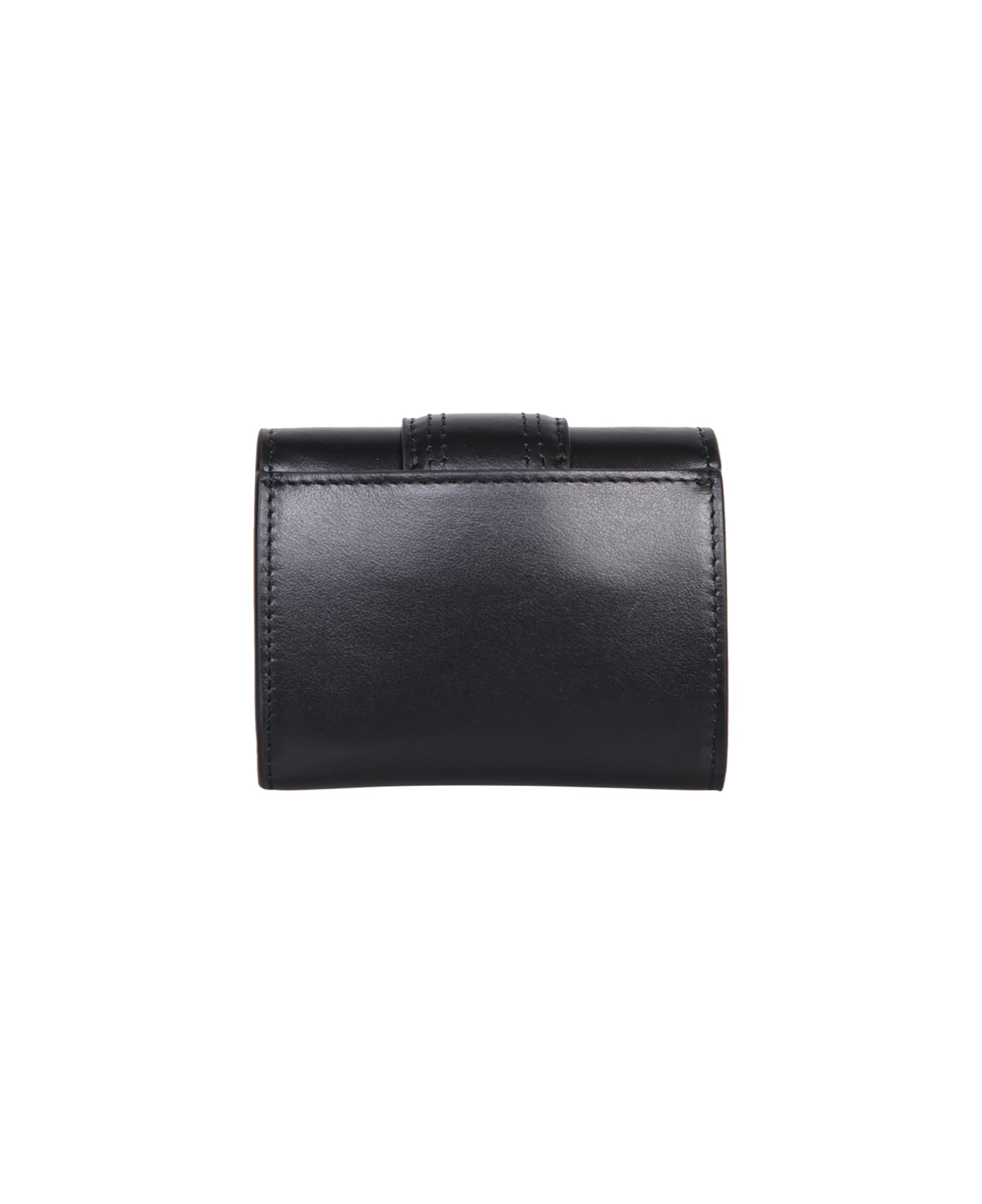 Jacquemus Le Compact Bambino Leather Wallet - Black