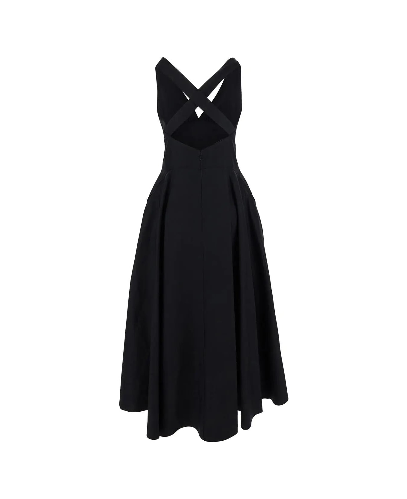 Alaia Crossback Dress - BLACK