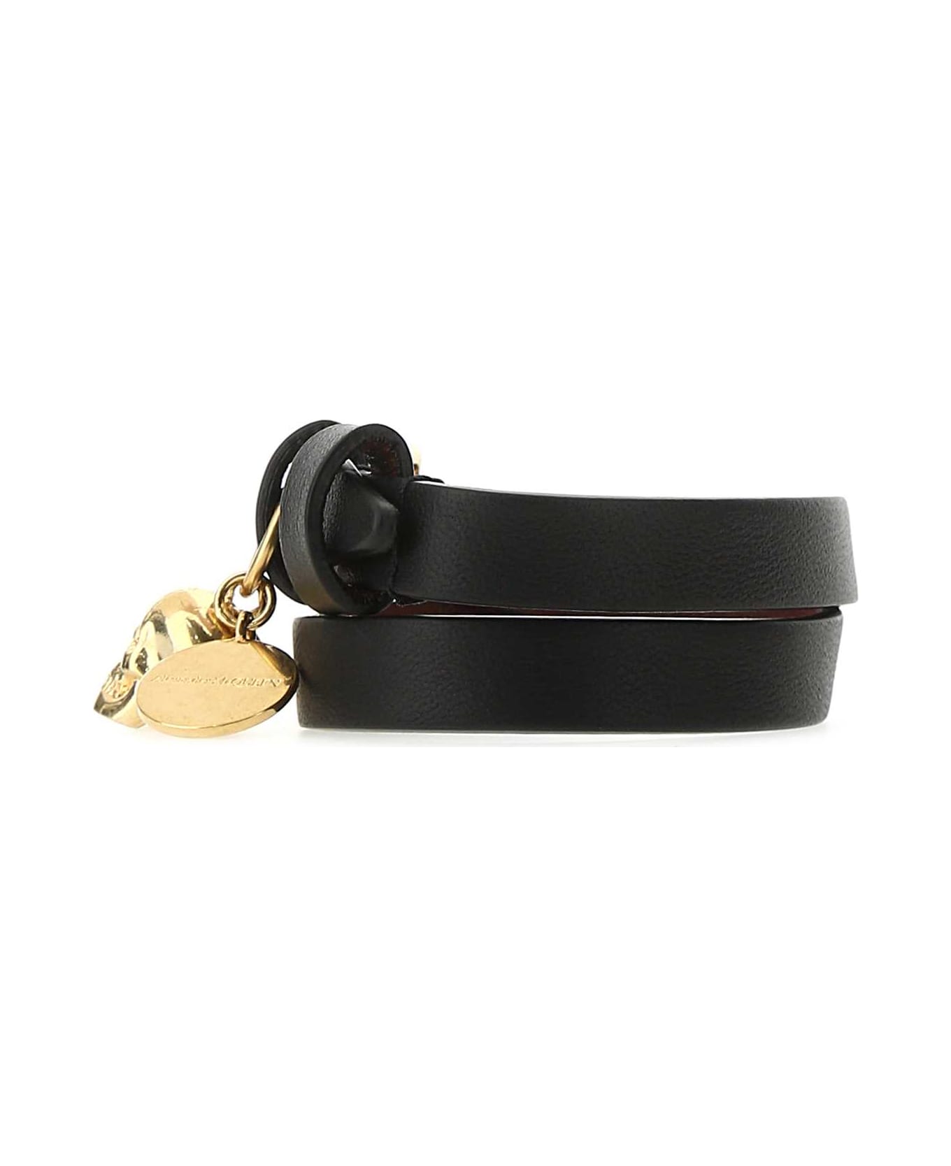 Alexander McQueen Black Leather Bracelet - 1000 ブレスレット