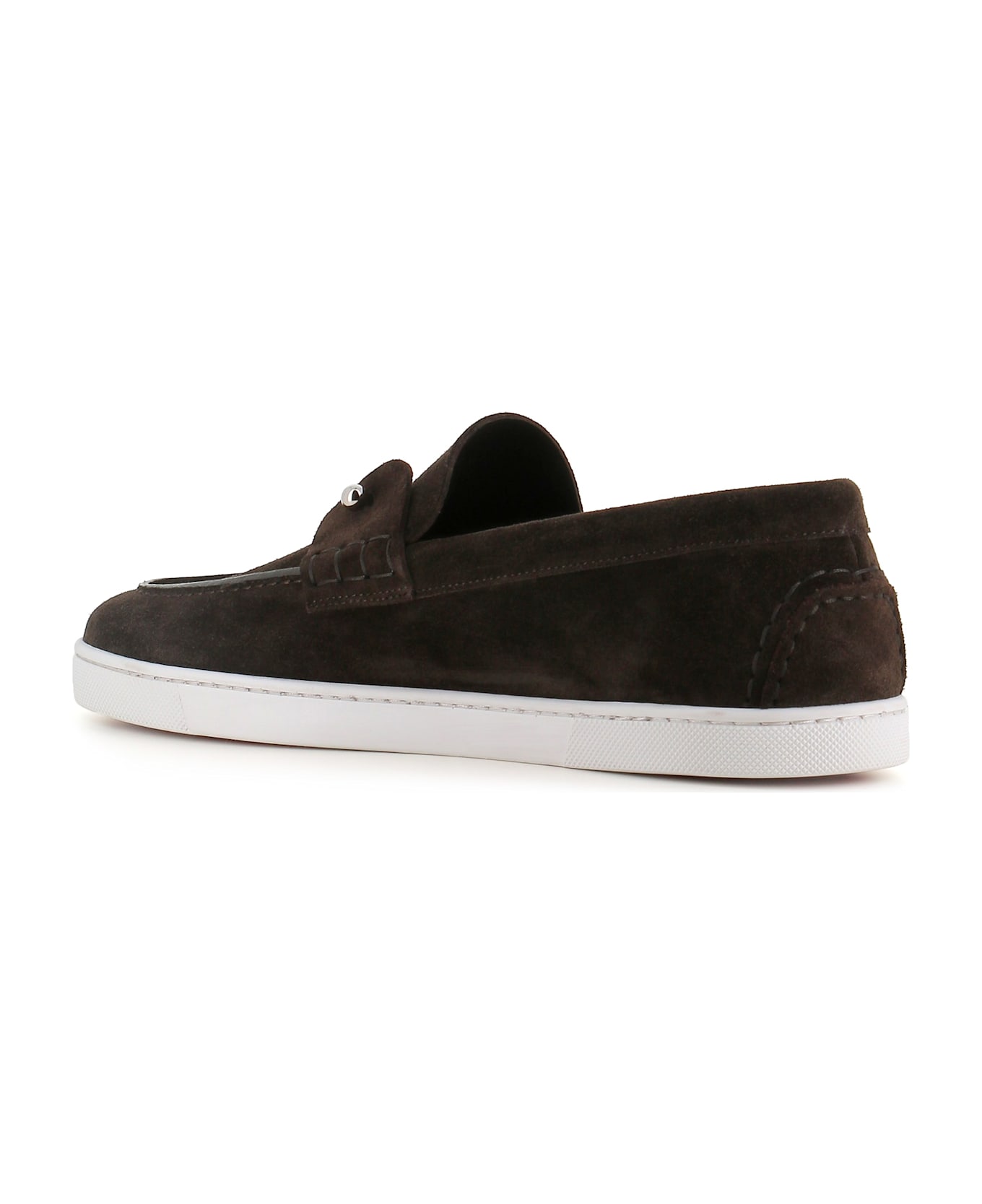 Christian Louboutin Slip-on Chambeliboat Flat - Coffee