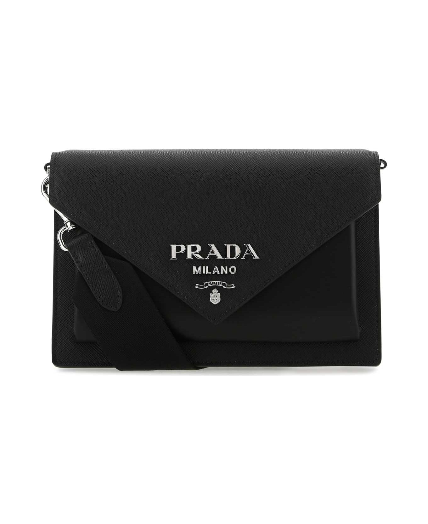 Prada Black Leather Crossbody Bag | italist