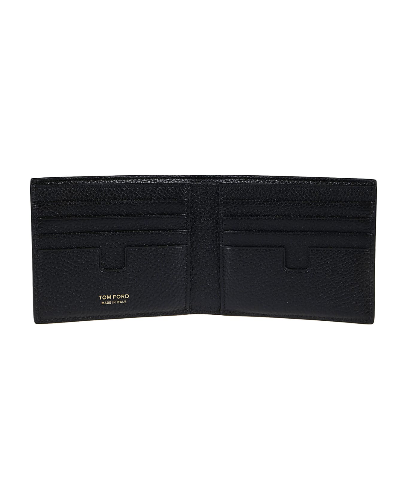 Tom Ford Logo Printed Bifold Wallet - Black