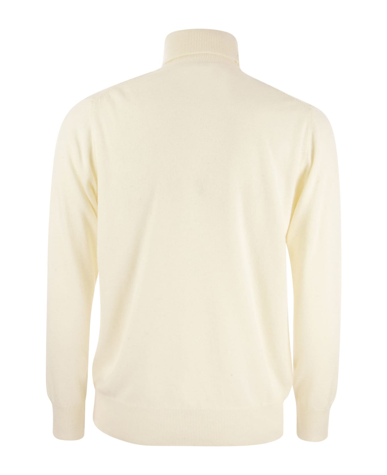 MC2 Saint Barth Wool And Cashmere Blend Turtleneck Sweater Settimana In Bianco - White ニットウェア