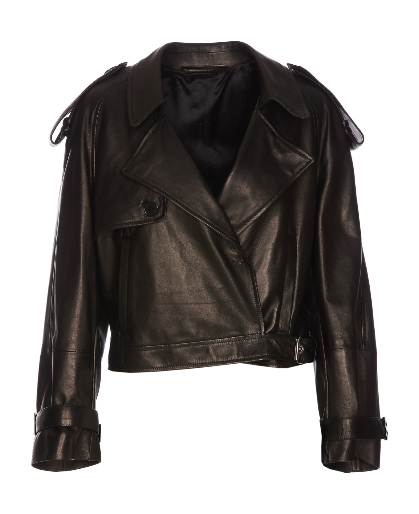 Salvatore Santoro Leather Jacket - Black レザージャケット