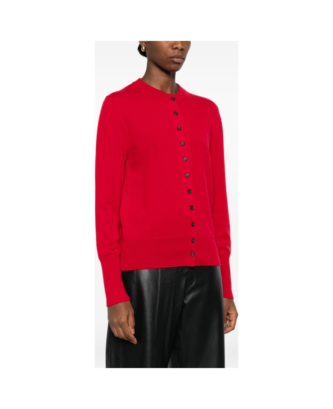 Lisa Yang Wool Cardigan Sweater - Red