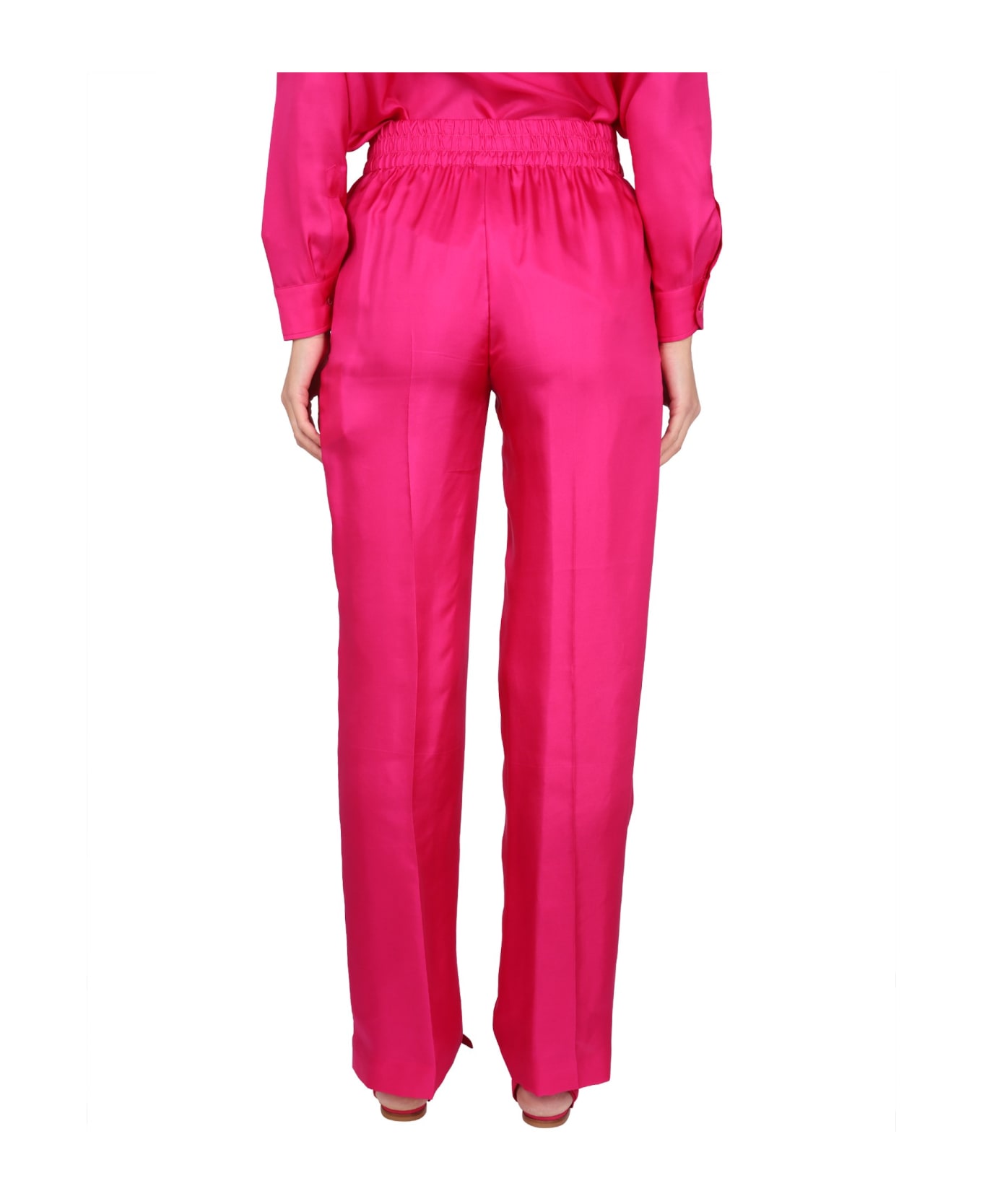 RED Valentino Silk Pants - FUCSIA