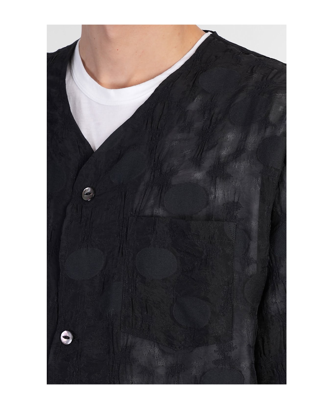 Needles Shirt In Black Polyamide Polyester - black