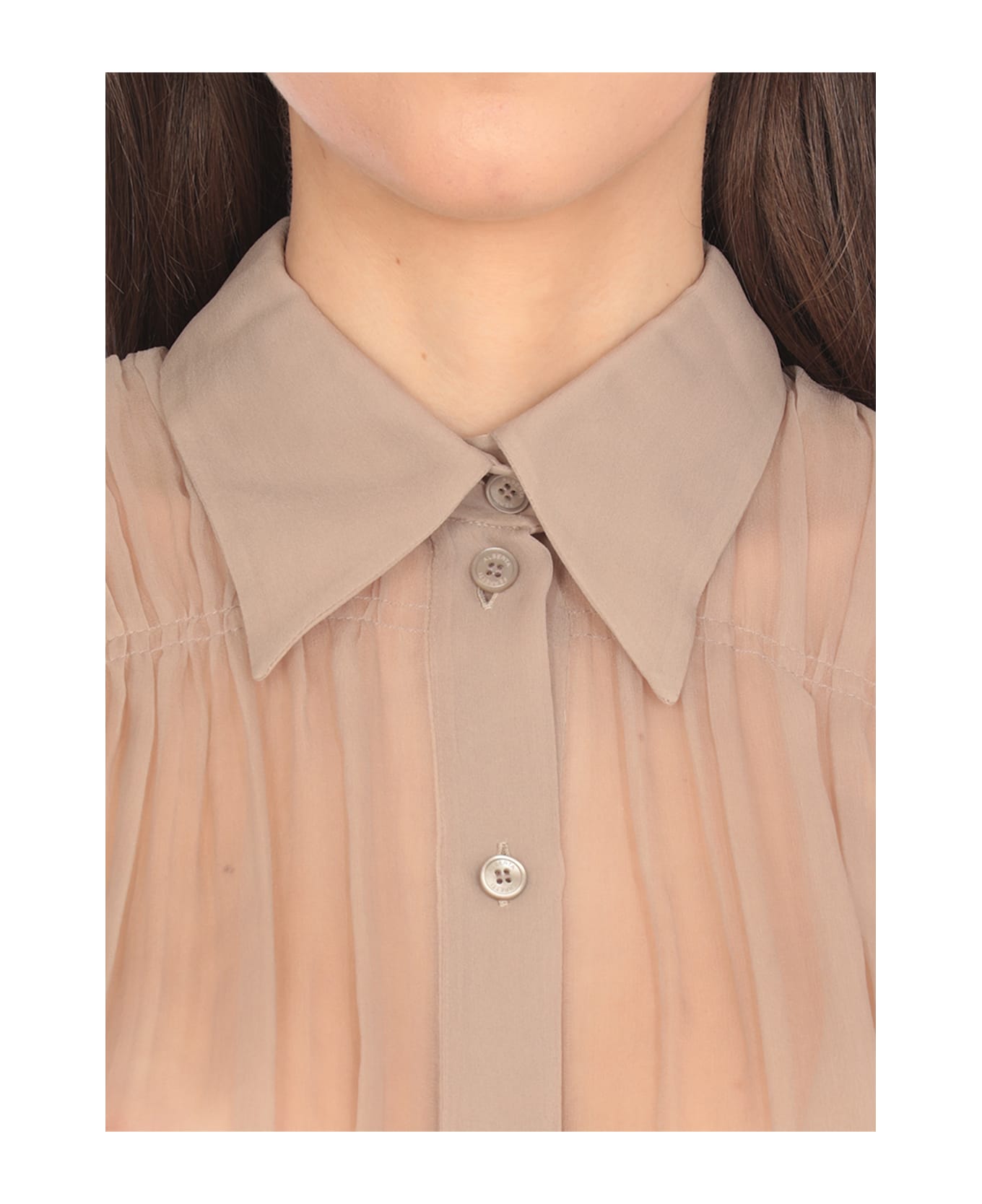 Alberta Ferretti Silk Shirt - Beige
