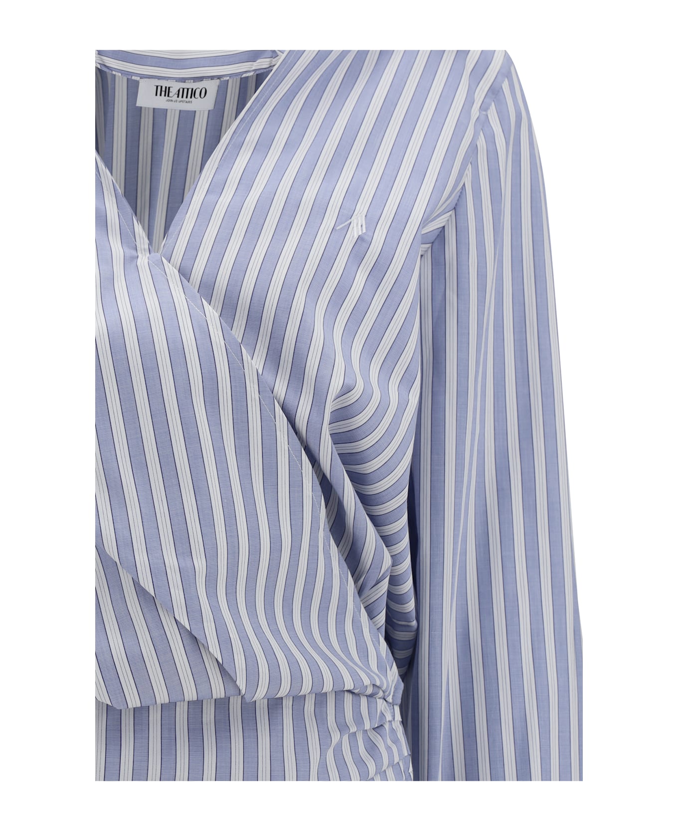 The Attico Mini Chemisier Dress - Light Blue