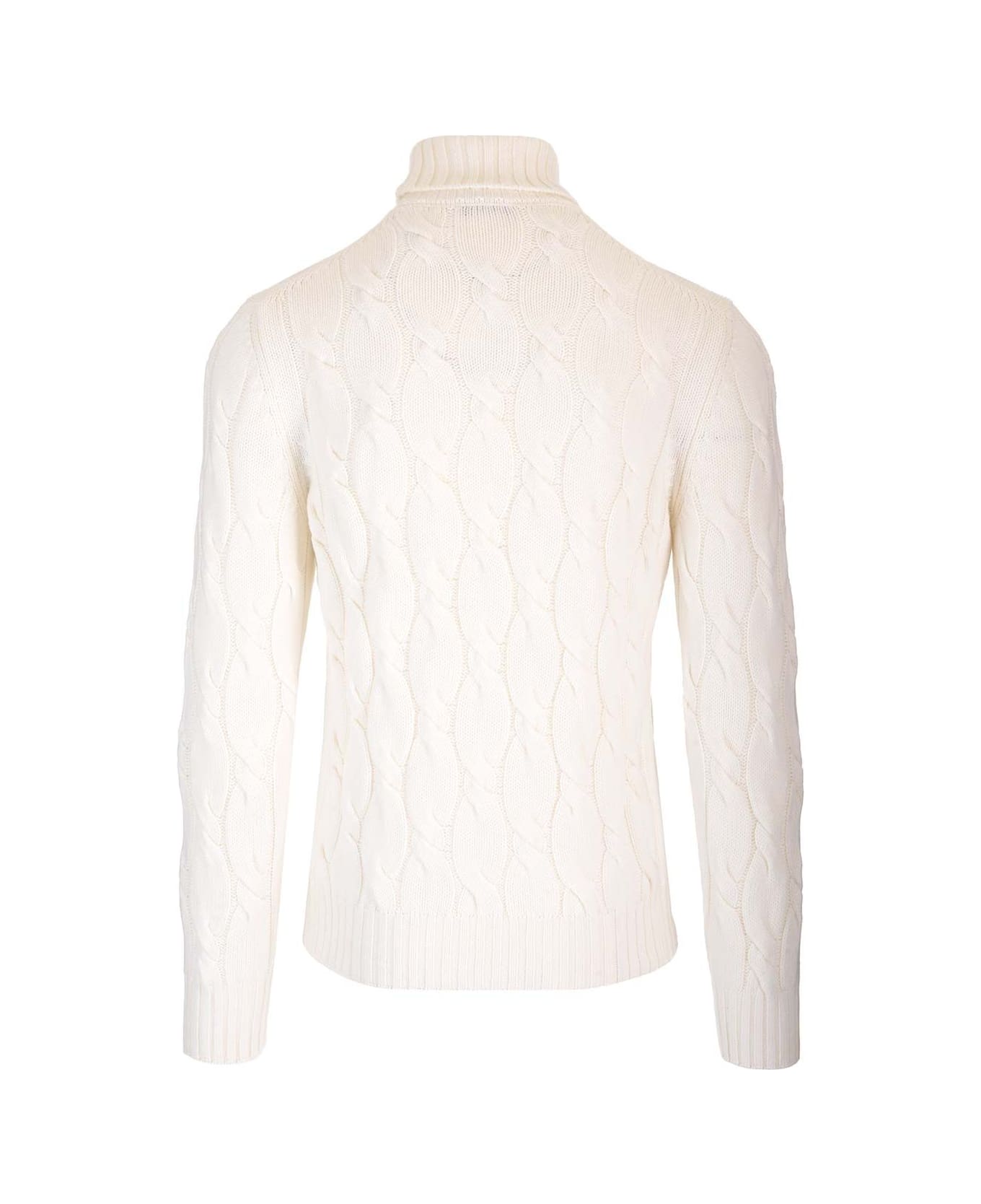 Barba Napoli Turtleneck Sweater - White