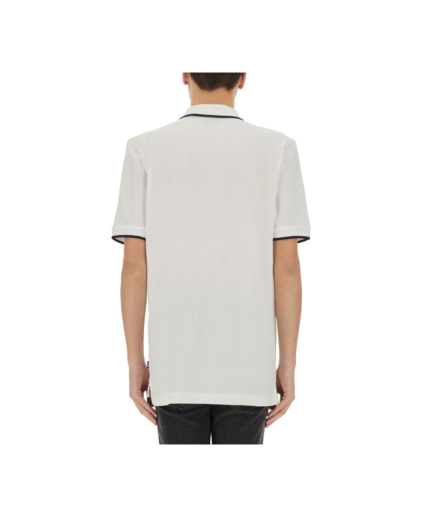 Hugo Boss Cotton Polo - WHITE