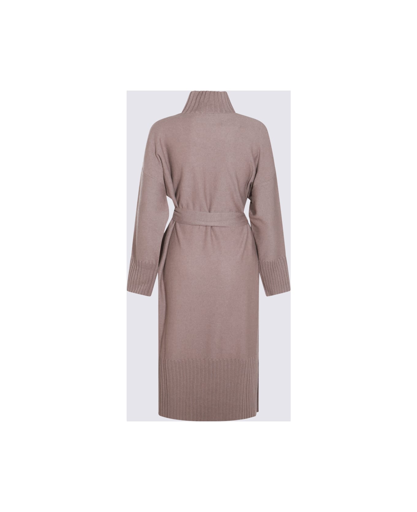 Antonelli Brown Wool Blend Dress - Fango