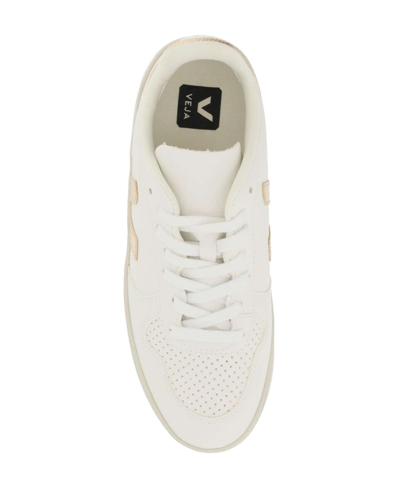 Veja Chromefree Leather V-10 Sneakers - EXTRA WHITE PLATINE (White)