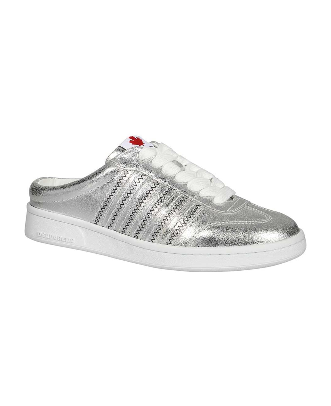 Dsquared2 Boxer Open Back Sneakers - Silver