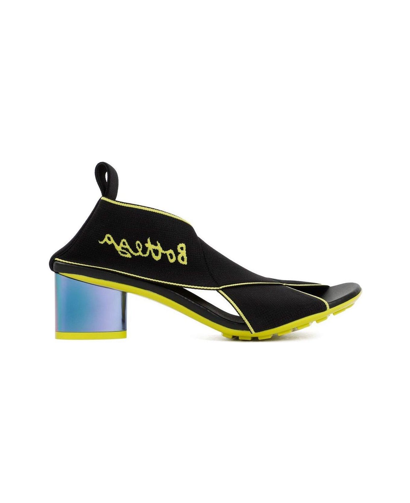 Bottega Veneta Elasticated Open Toe Sandals - BLACK