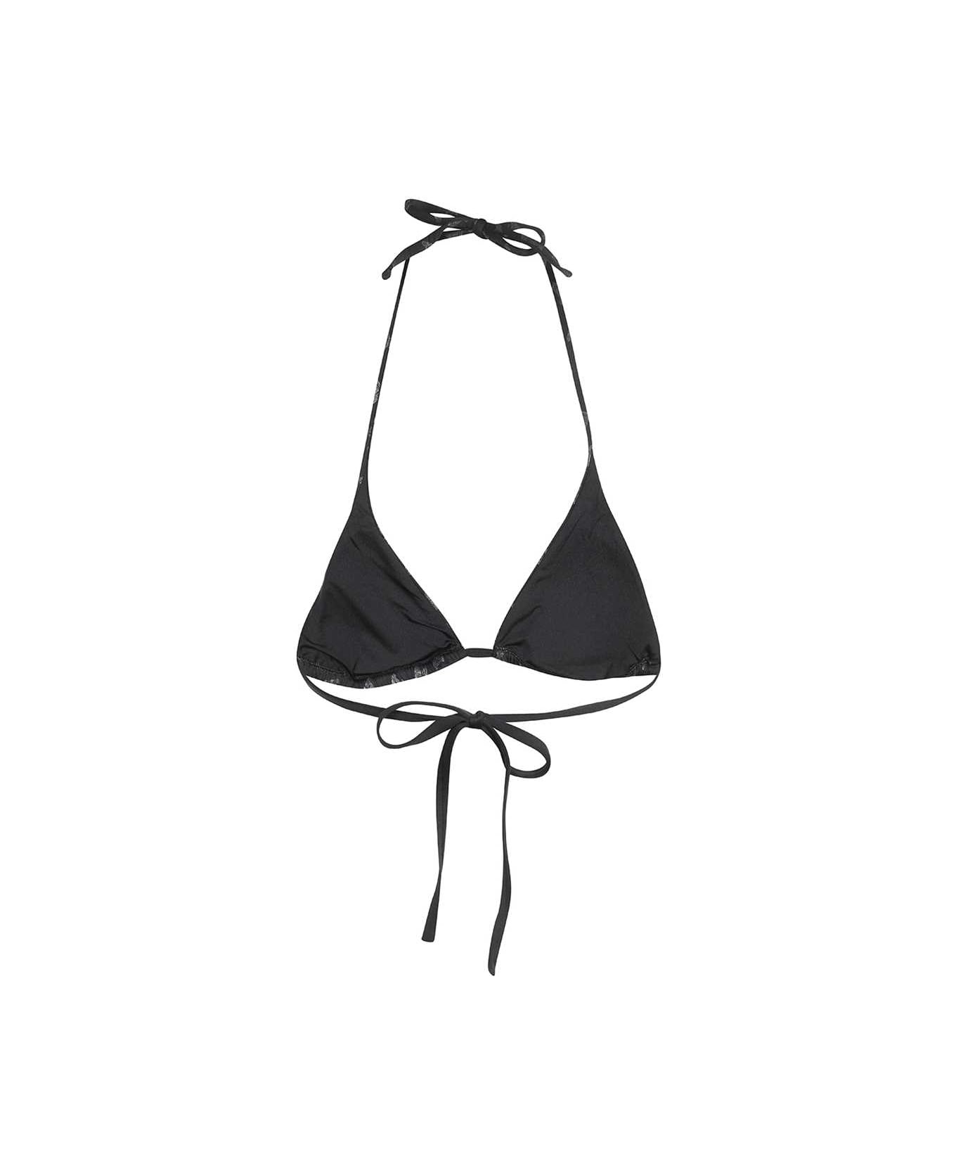 Max Mara Triangle Bikini Top - black