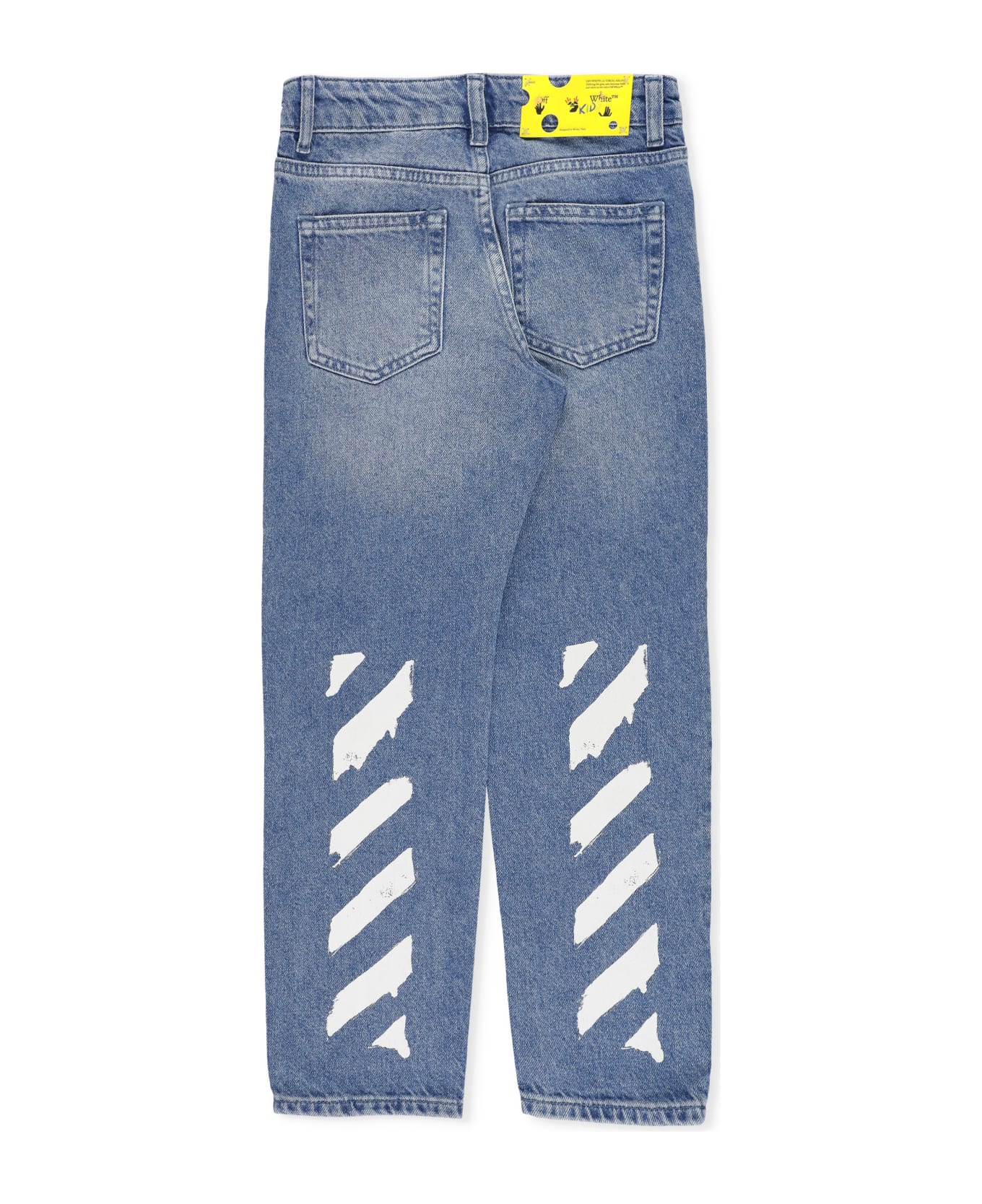 Off-White Cotton Jeans - Blue ボトムス