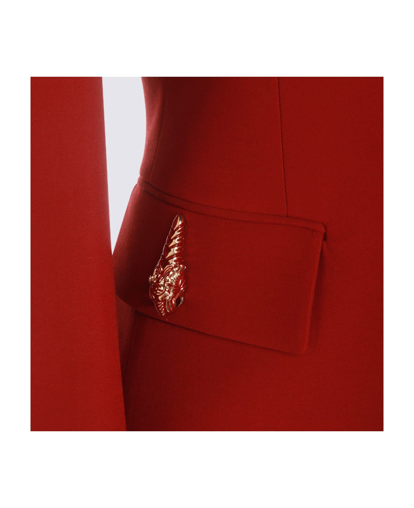 Gucci Red Ancora Viscose Blazer - ROSSO ANCORA