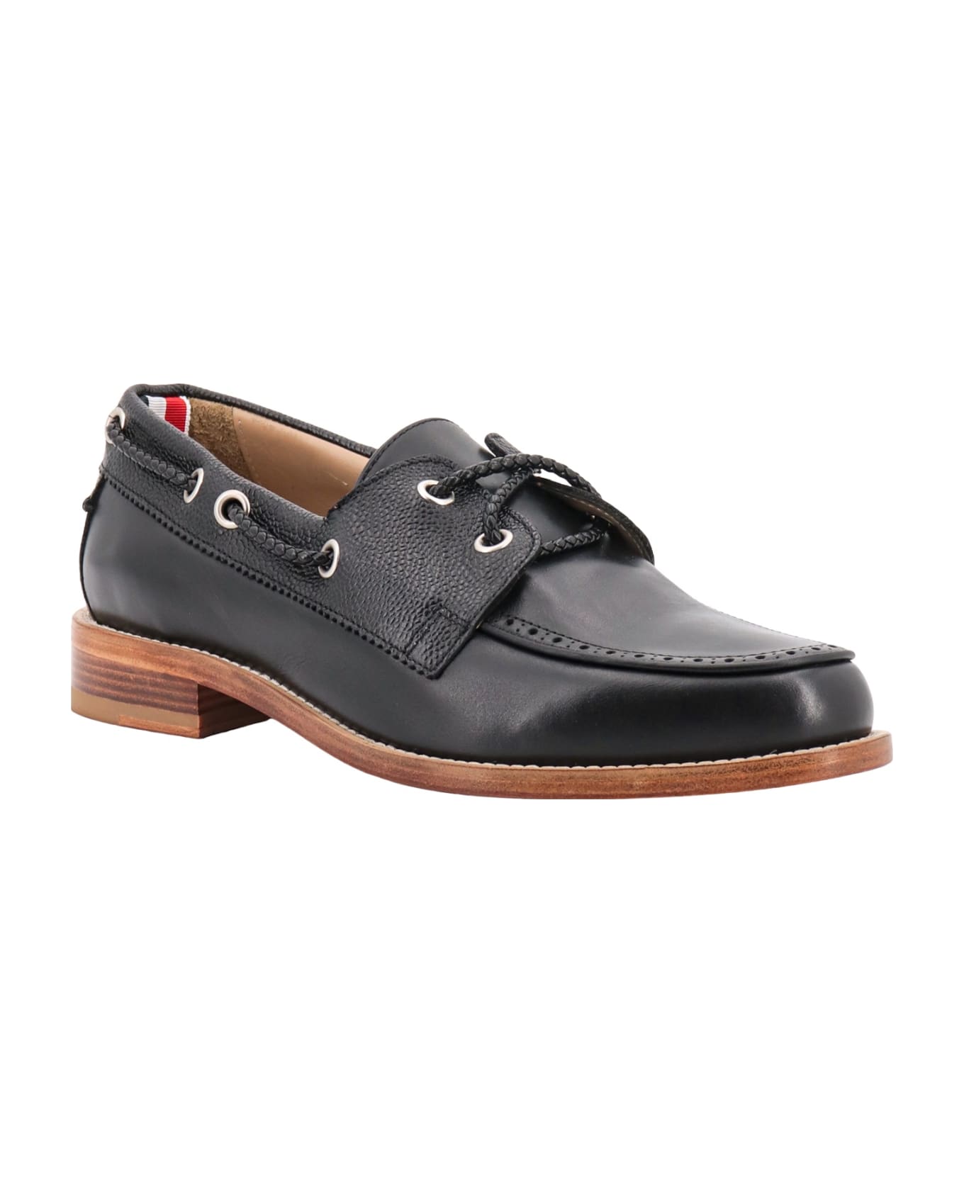 Thom Browne Boat Moccasin - Black