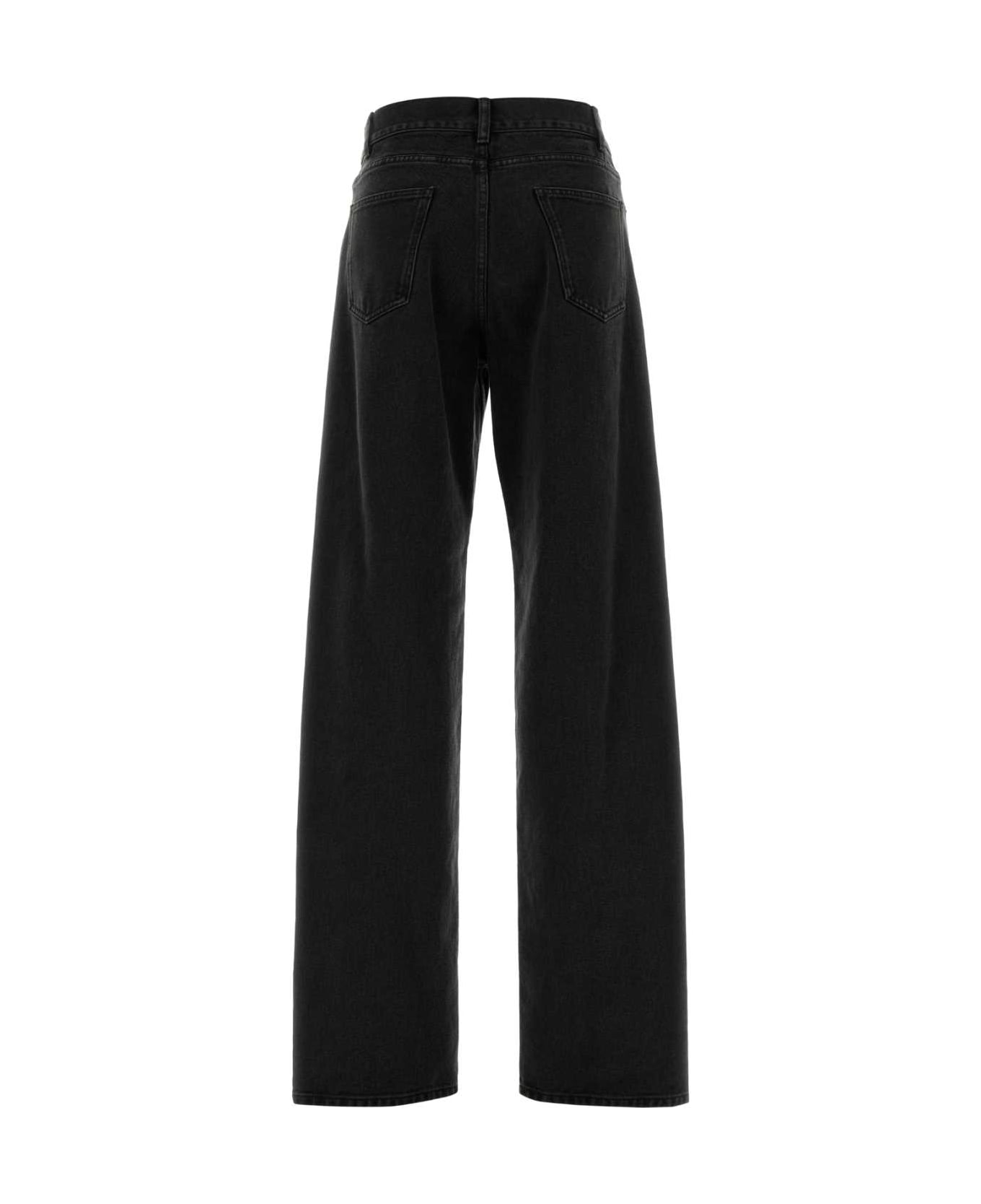 The Row Black Denim Clair Jeans - FADEDBLACK