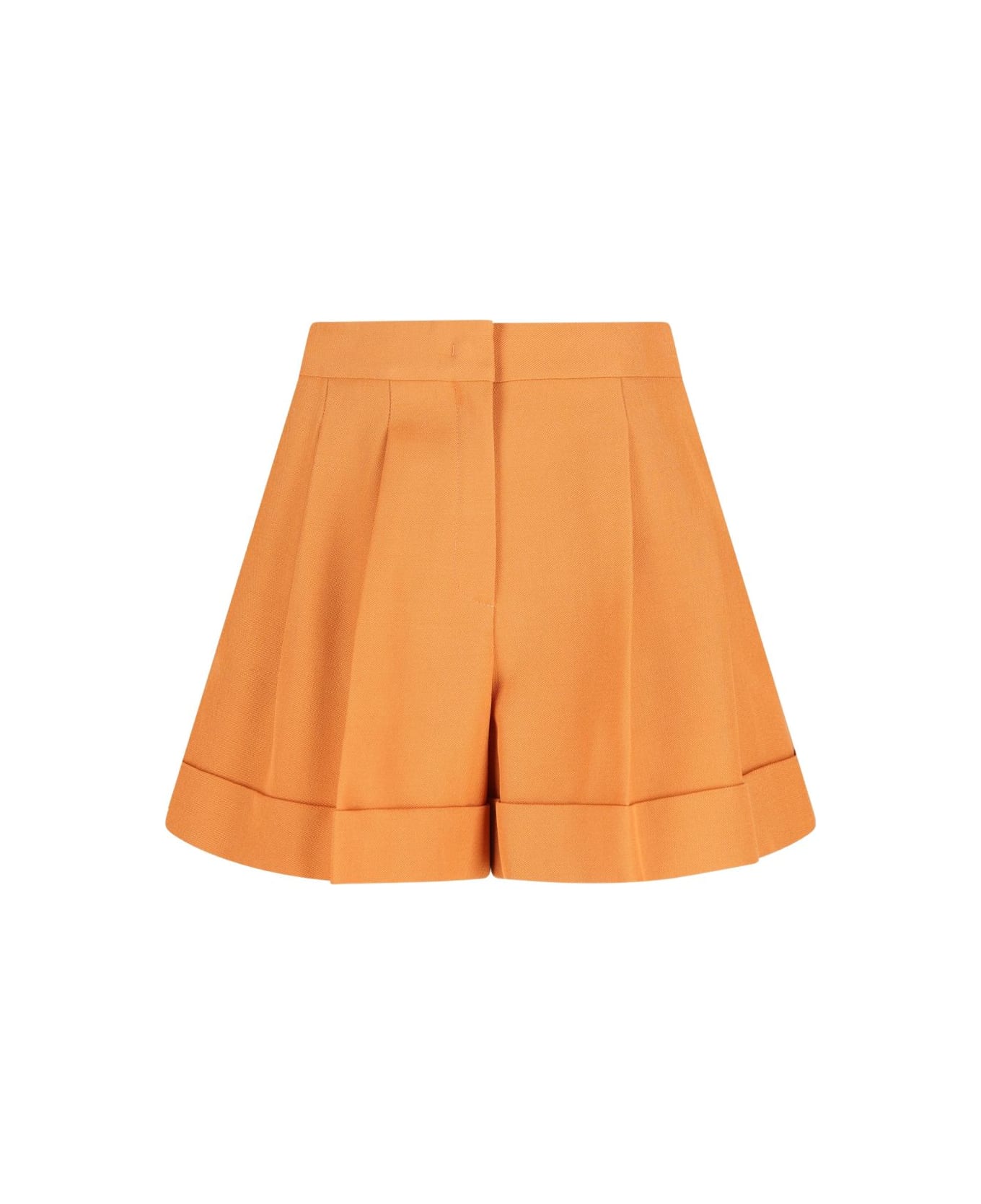 Fendi Wool Shorts - Orange