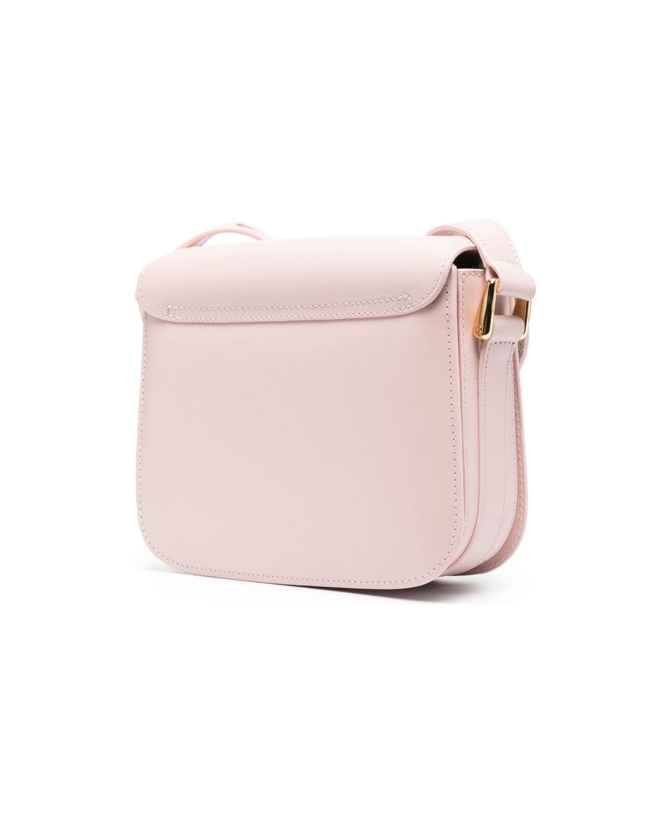 A.P.C. Grace Mini Pink Leather Crossbody Bag Woman - Fleur