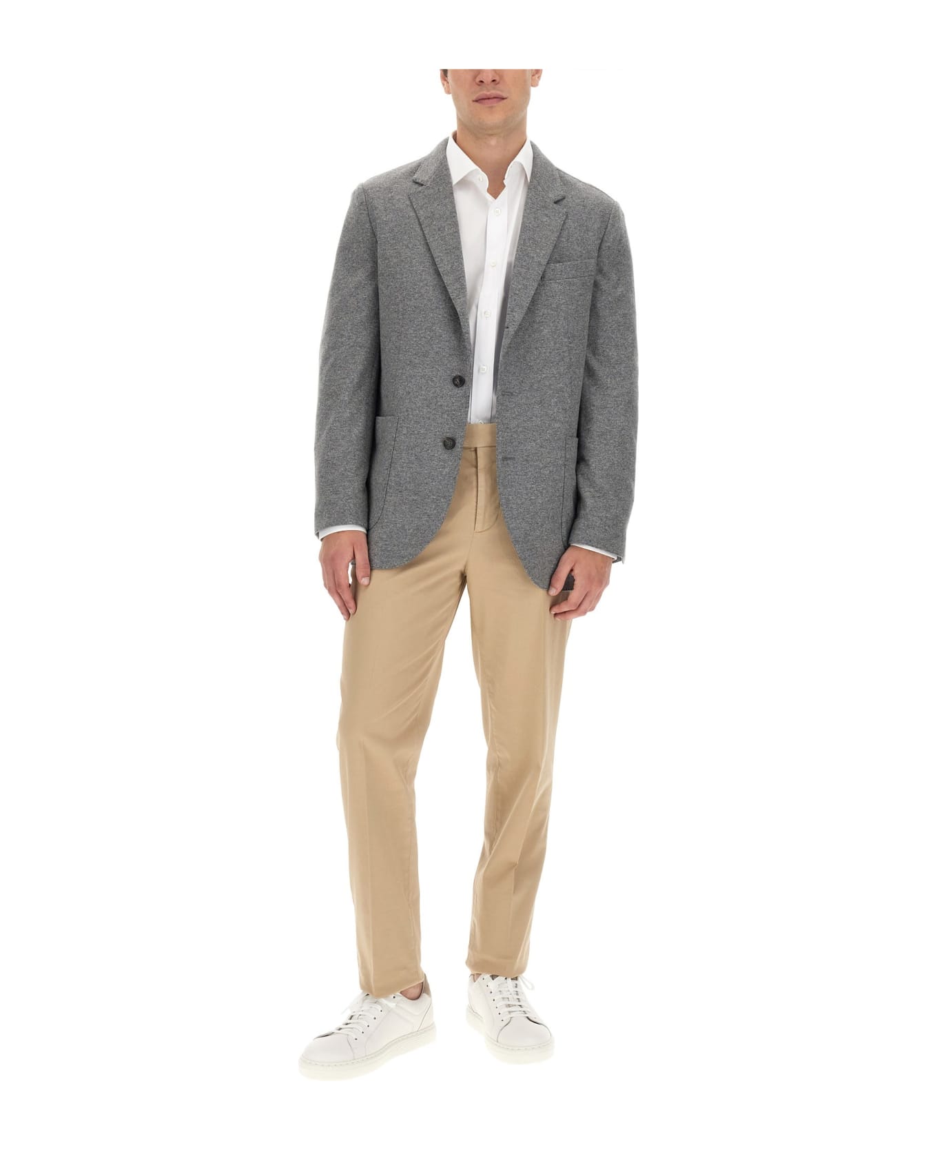 Brunello Cucinelli Single-breasted Jacket - Grey