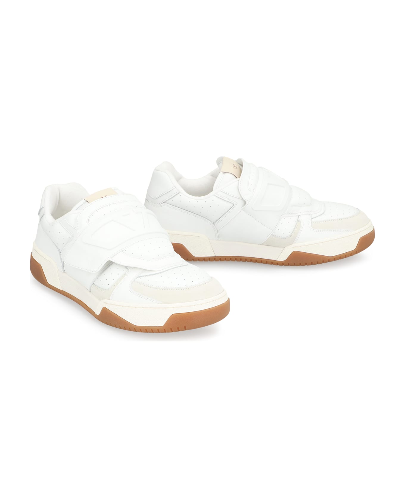 Valentino Garavani Joie De Jouer Leather Low-top Sneakers - White