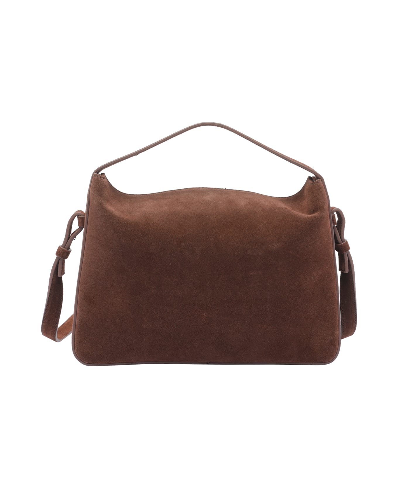 Aesther Ekme Soft Baguette Crossbody Bag - Suede cocoa