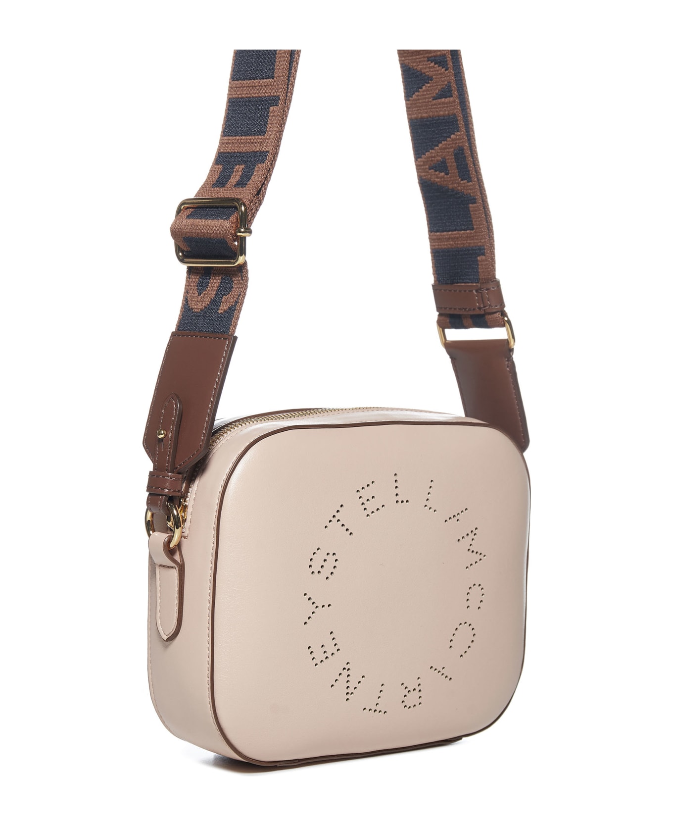 Stella McCartney Mini Camera Bag With Logo - Blush
