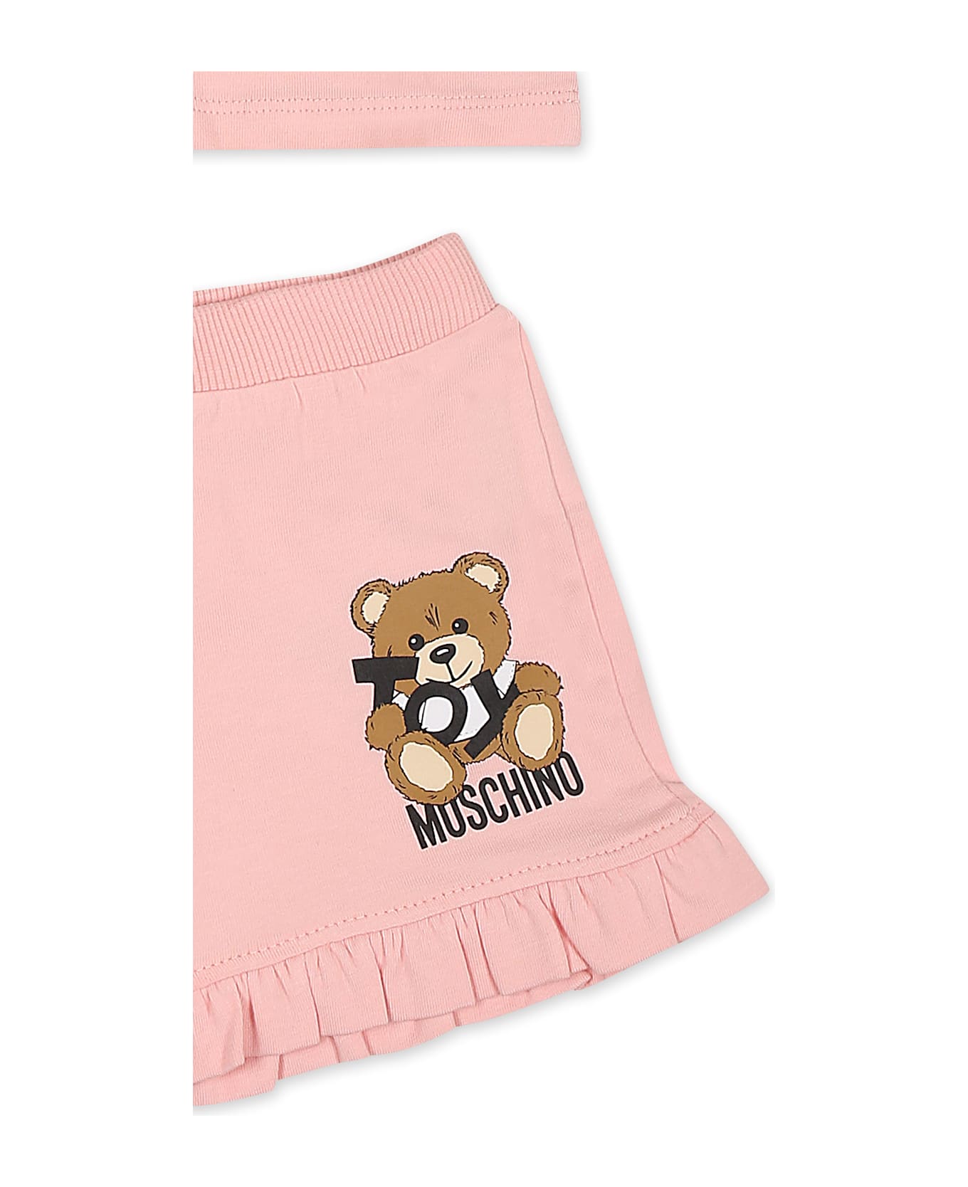 Moschino Pink Suit For Baby Girl With Teddy Bear - Pink