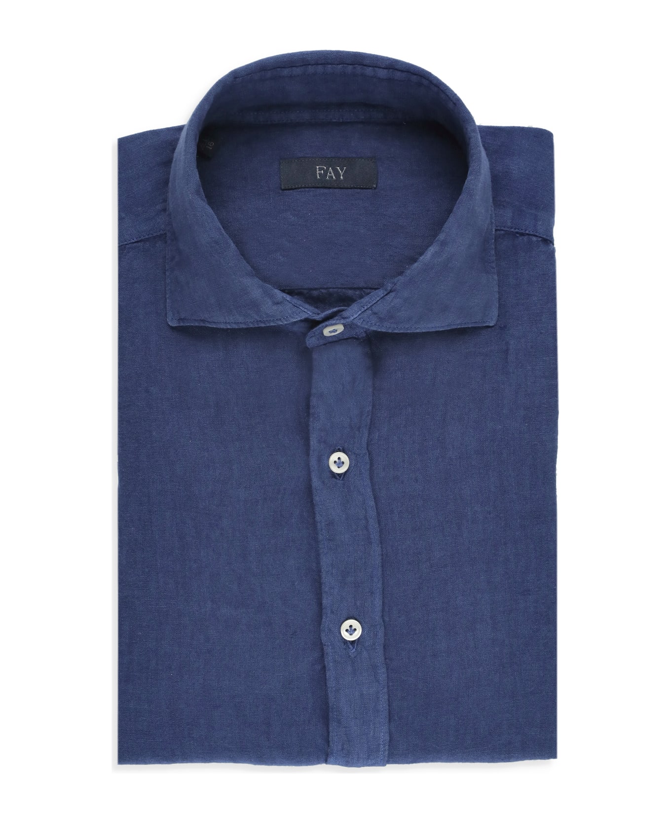 Fay Linen Shirt - Blue シャツ
