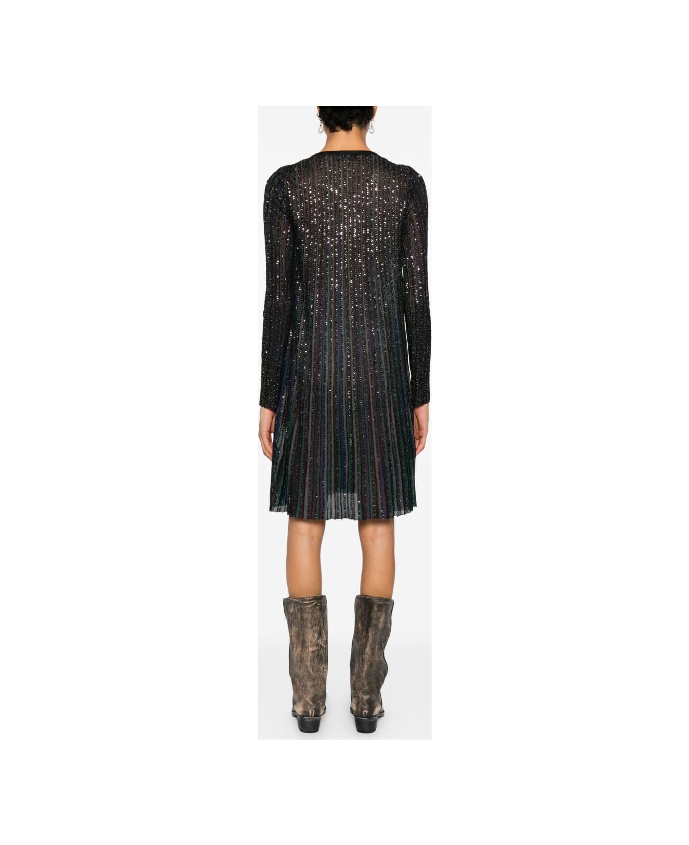 Missoni Striped Dress With Embellishment - MultiColour
