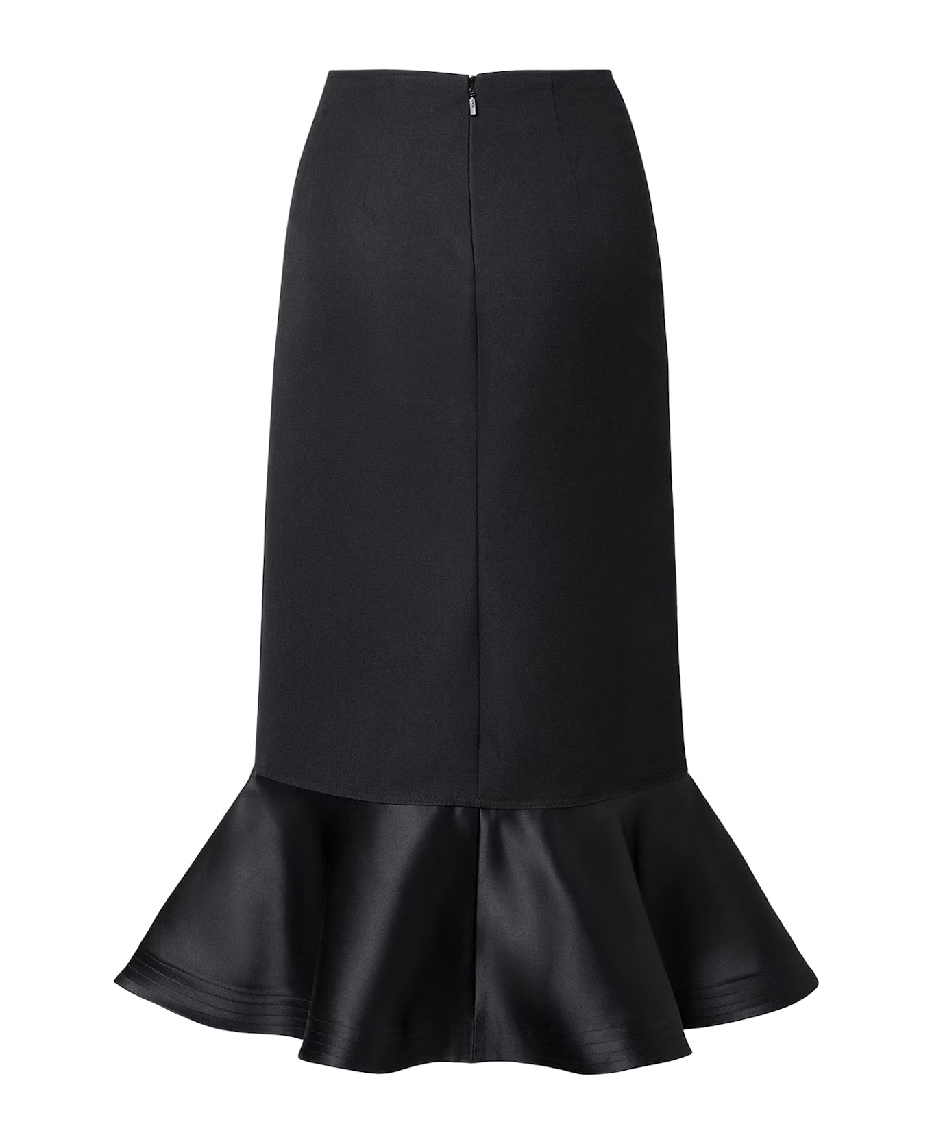 Fendi Grain De Pouder Wool Skirt - Black