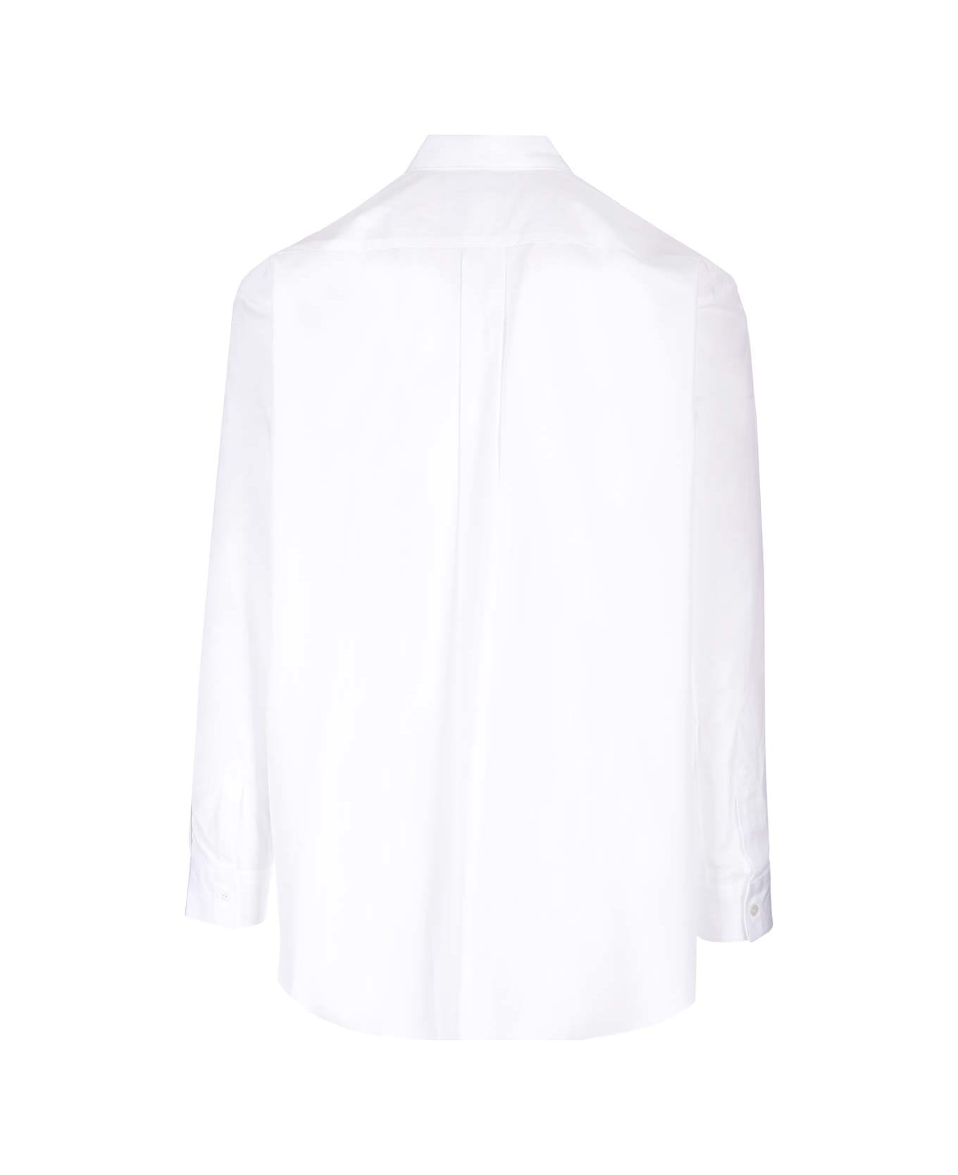Comme des Garçons Shirt White Poplin Shirt - White
