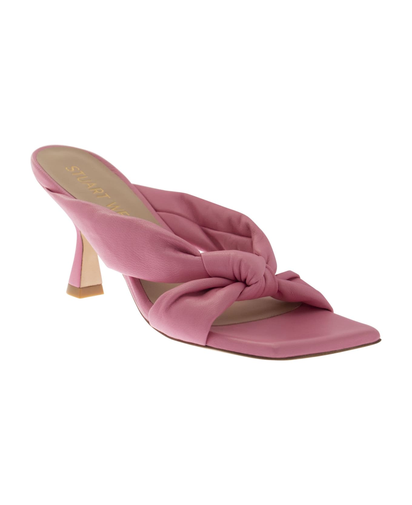 Stuart Weitzman Playa - Leather Sandals - Pink