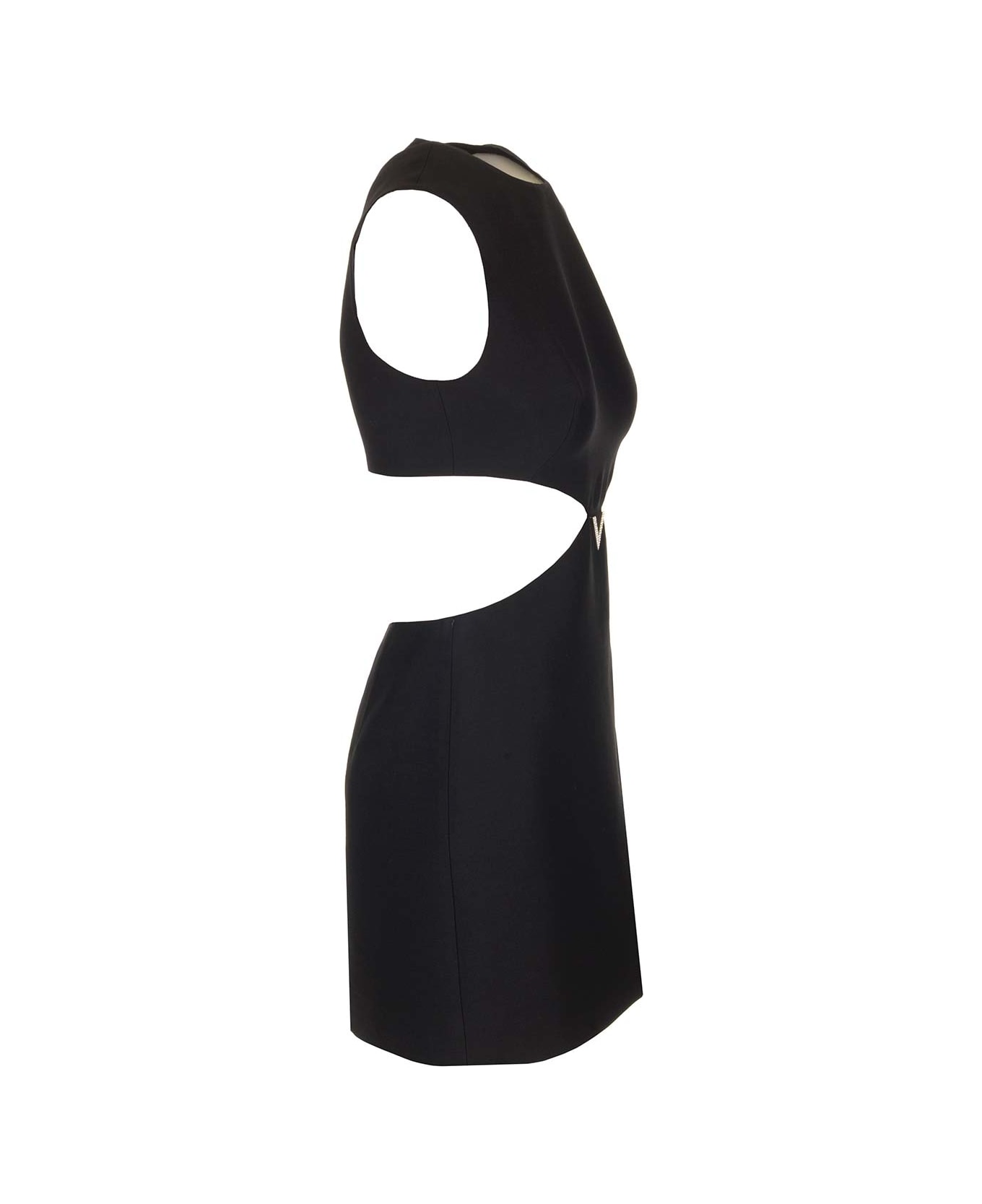Valentino Cut Out Detail Dress - Black