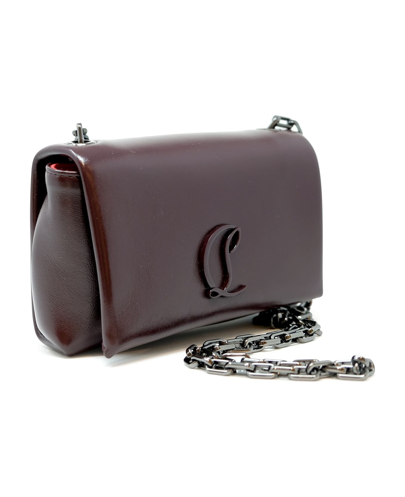 Christian Louboutin Cherry Leather Loubi54 Soft Pouch Bag - AMARA