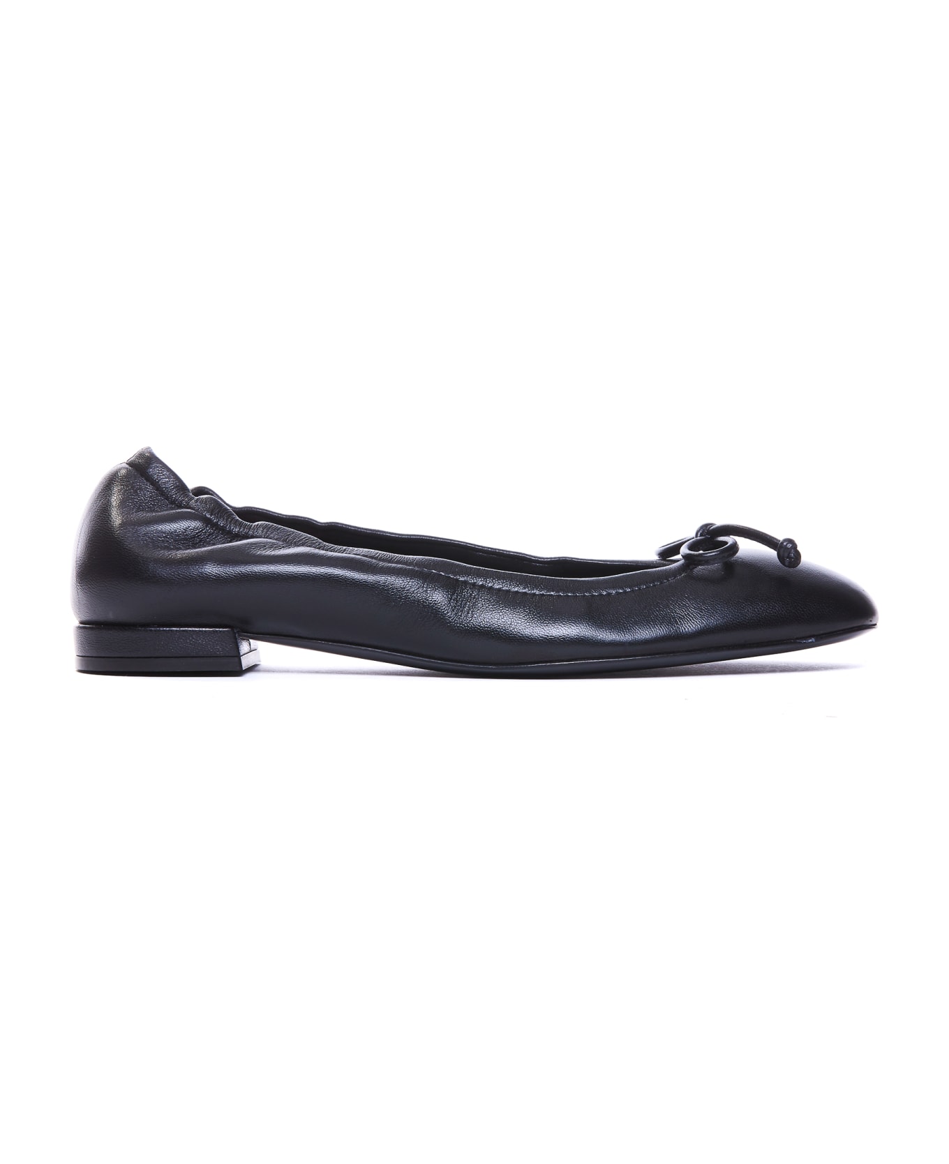 Stuart Weitzman Bria Flat Ballets - Black