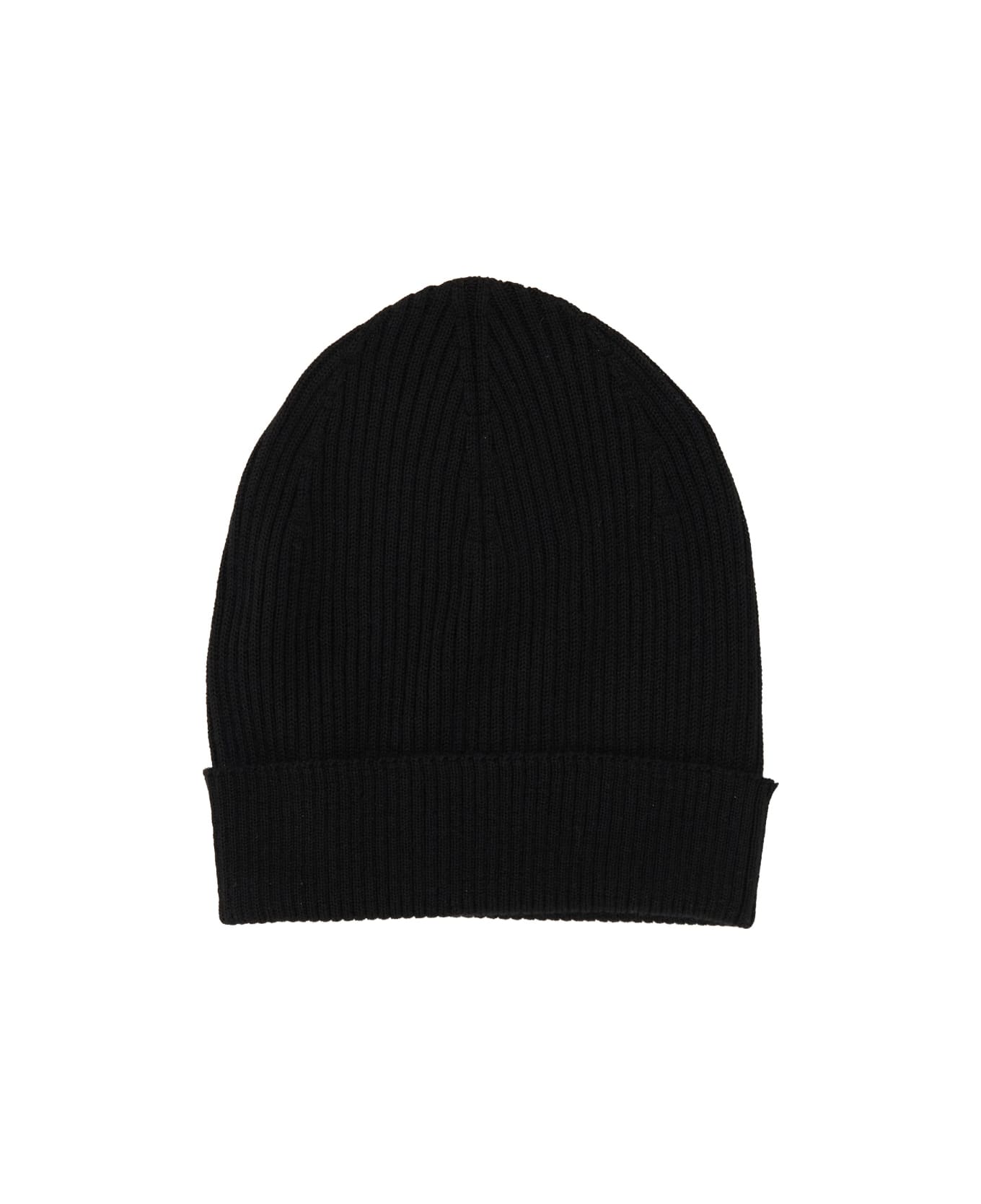 Rick Owens Knitted Beanie Hat - BLACK