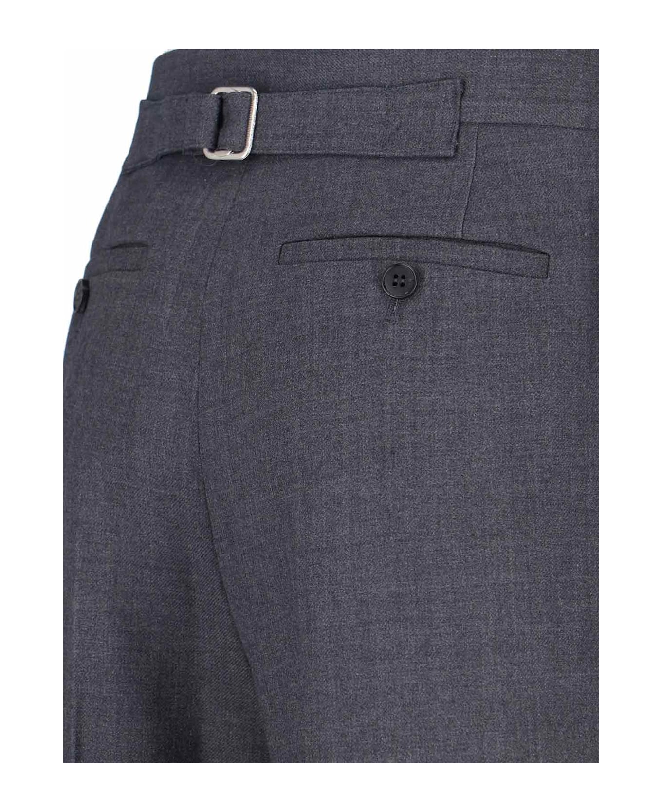 Low Classic Wool Pants - Gray