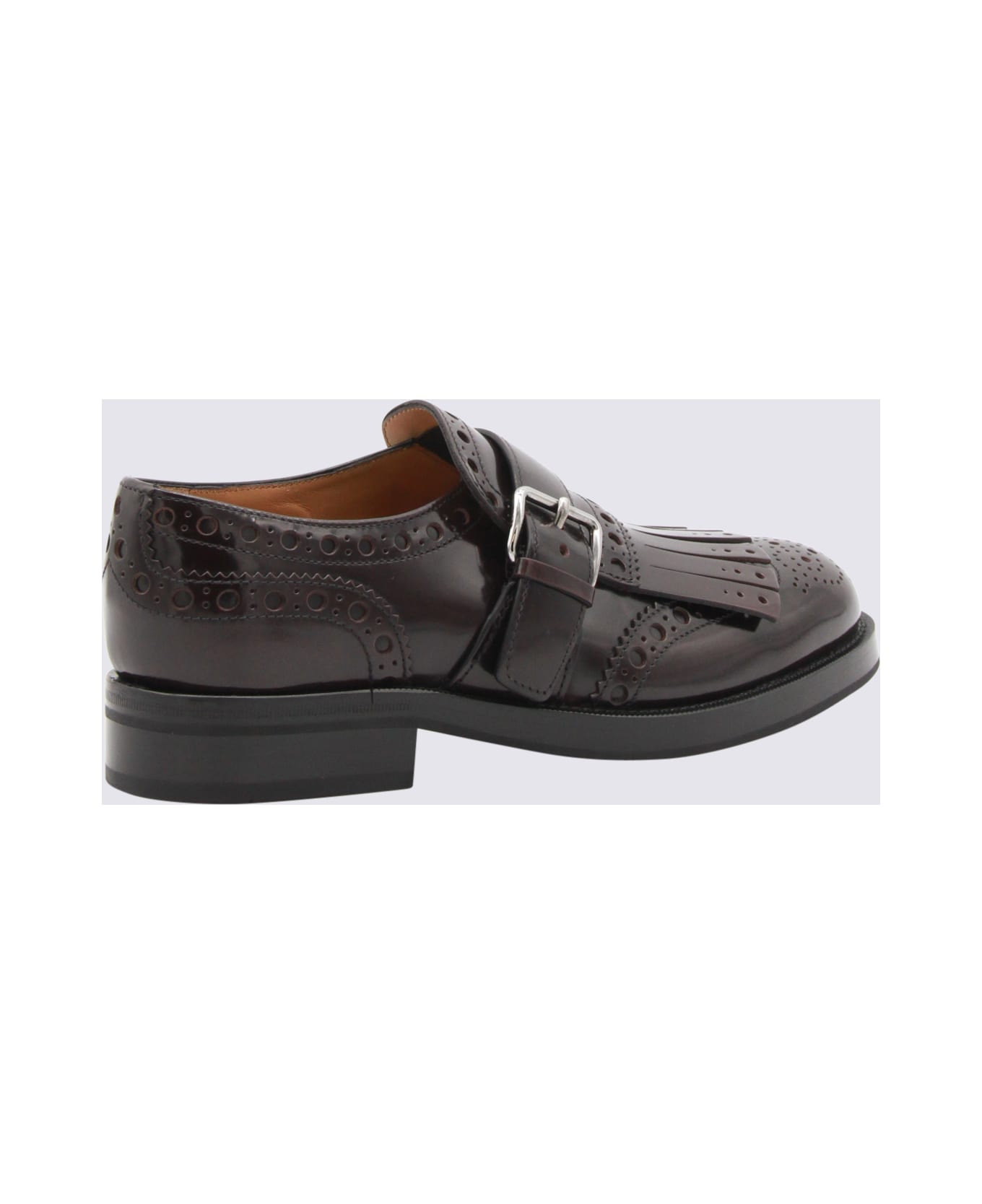 Church
s Burgundy Leather Monk Phillis Formal Shoes