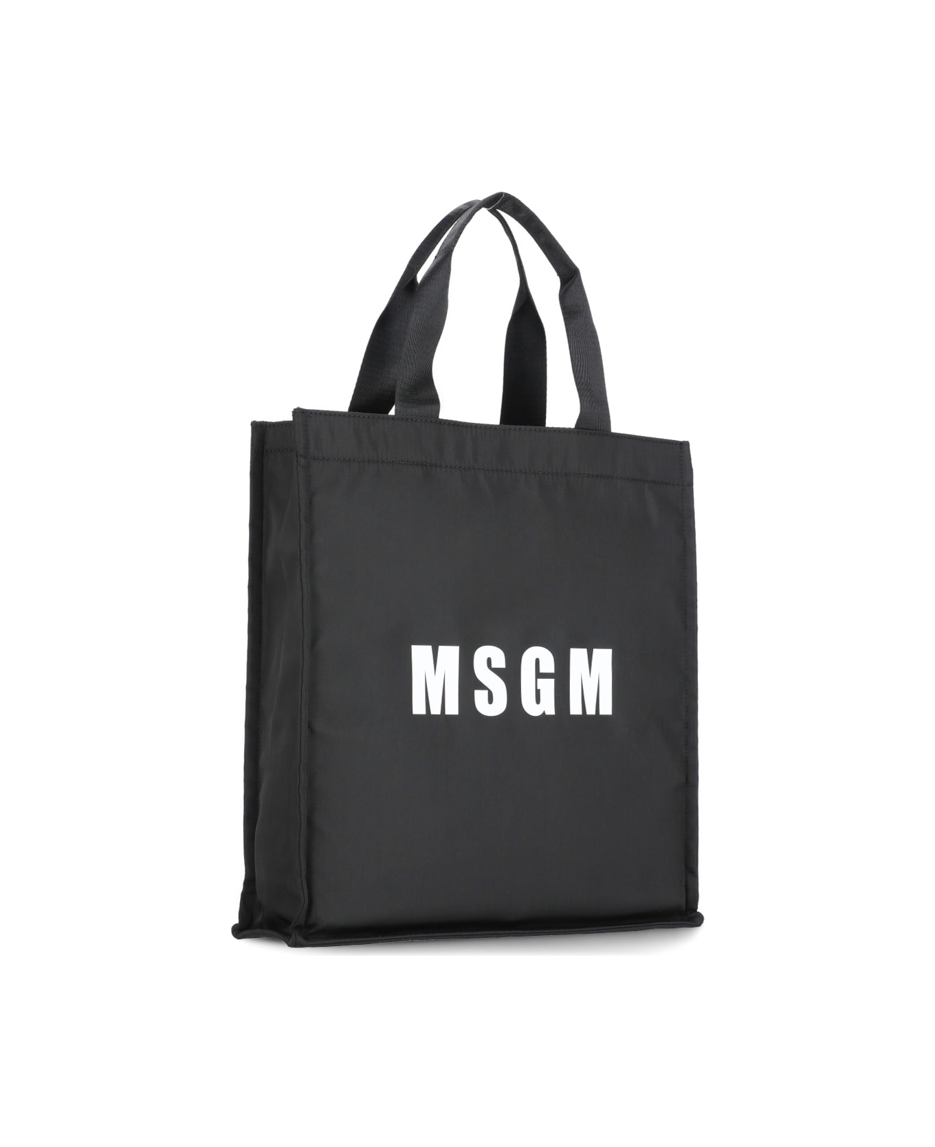 MSGM Tote Shoulder Bag - Black トートバッグ
