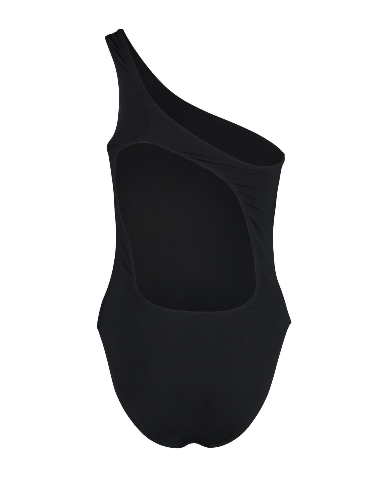 Isabel Marant Sage One-shoulder Swimsuit - black