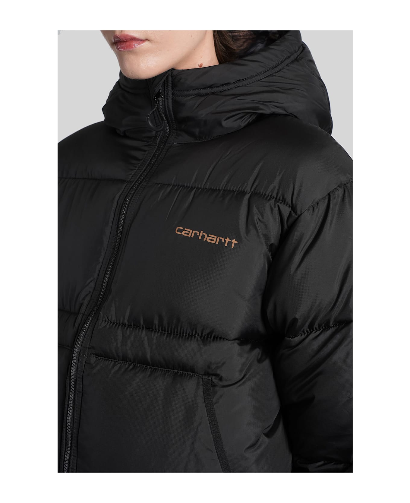 Carhartt W Toronto Jacket Puffer In Black Polyester - black