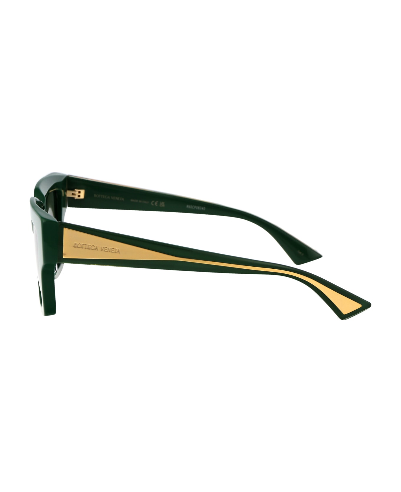Bottega Veneta Eyewear Bv1276s Sunglasses - 003 GREEN CRYSTAL GREEN サングラス