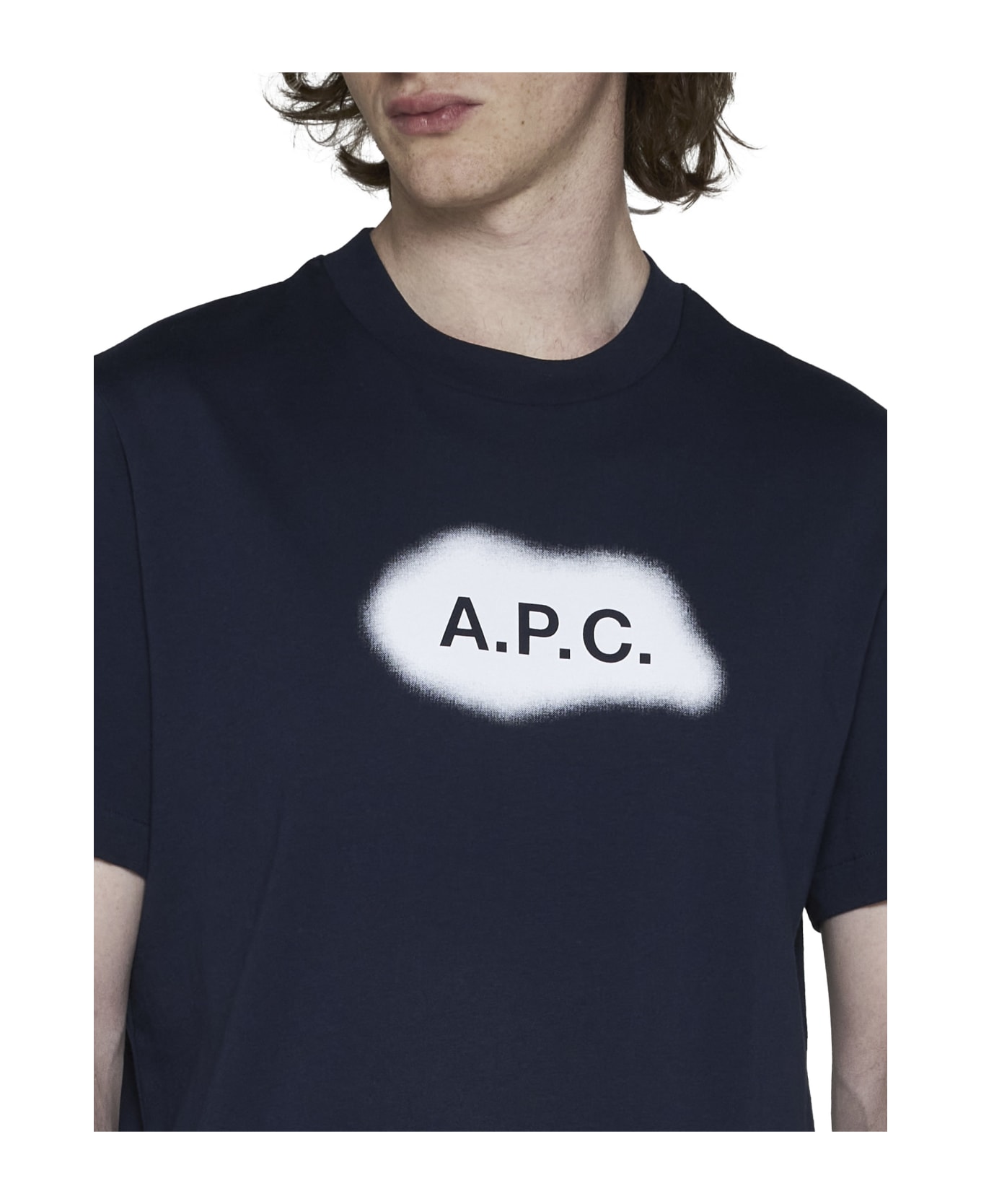 A.P.C. Albert Cotton T-shirt - Blue